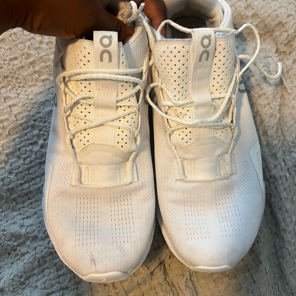 On cloud All-White Athletic Shoes